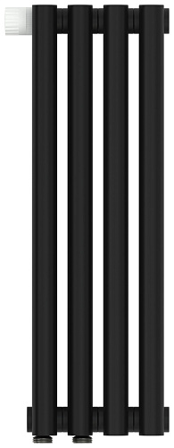 Радиатор Сунержа 31-0320-5004 Эстет-0 отопительный н/ж EU50 левый 500х180 мм/ 4 секции, матовый черный