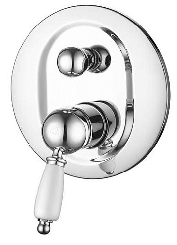 Смеситель Caprigo 02-551-сrm Adria-Uno для душа с девиатором, встраиваемый, хром Смеситель Caprigo 02-551-сrm Adria-Uno для душа с девиатором, встраиваемый, хром