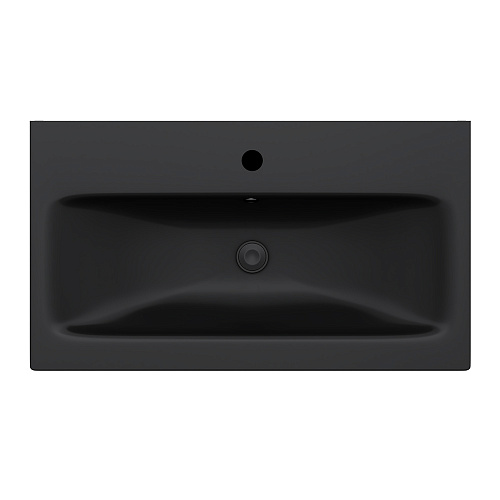 Раковина AM.PM M90WCC0752BM Gem, мебельная, 75х42 см, черный матовый