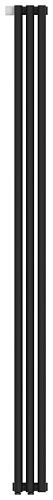Радиатор Сунержа 15-0310-1803 Эстет-1 отопительный н/ж EU50 левый 1800х135 мм/ 3 секции, муар темный титан