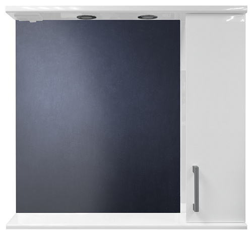 Зеркальный шкаф Loranto CS00046148 Модерн, 80х75 см, белый купить недорого в интернет-магазине Керамос