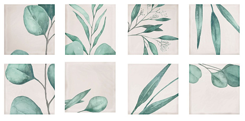 Керамическая плитка ElettoCeramica MATE MateDécorGreens_15*15 купить недорого в интернет-магазине Керамос