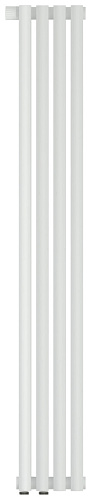 Радиатор Сунержа 30-0320-1204 Эстет-0 отопительный н/ж EU50 левый 1200х180 мм/ 4 секции, матовый белый
