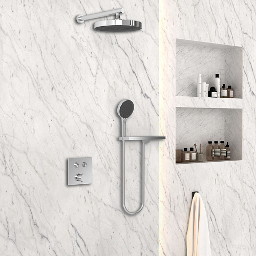 Душевой комплект Vincea VSFW-4I212RCH Inspire встраиваемый, двухрежимный, хром Душевой комплект Vincea VSFW-4I212RCH Inspire встраиваемый, двухрежимный, хром