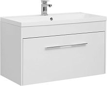 Тумба под раковину Aquanet 00274142 Августа подвесная, 99х48 см, белая Тумба под раковину Aquanet 00274142 Августа подвесная, 99х48 см, белая