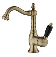 Смеситель Caprigo 02B-524-vot Adria-Uno Black Edition для раковины, бронза