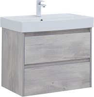 Тумба с раковиной Aquanet 00305237 Nova Lite, 72х44 см, светлое дерево