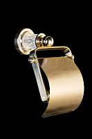 Держатель Boheme 10901-CRST-G Murano Crystal Gold для туалетной бумаги с крышкой, золото
