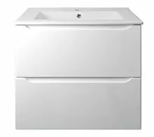 Тумба Loranto CS00078719 Арфа с раковиной, подвесная, 61х47 см, белая купить недорого в интернет-магазине Керамос