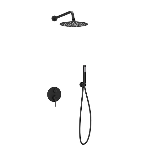 Душевой комплект Sancos SC3003MB Select встраиваемый для душа, черный матовый