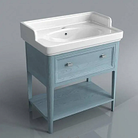 Тумба Kerama Marazzi PR.80\BLU Provence под раковину Pompei, напольная 77х50 см, синий/Декапе