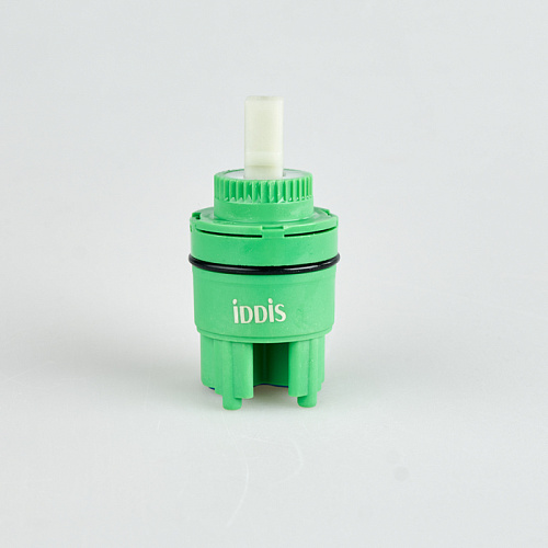 Картридж IDDIS, 999C35H1SM Optima Home для смесителя, 35 мм, с ножками, с верхним уплотнителем, зеленый