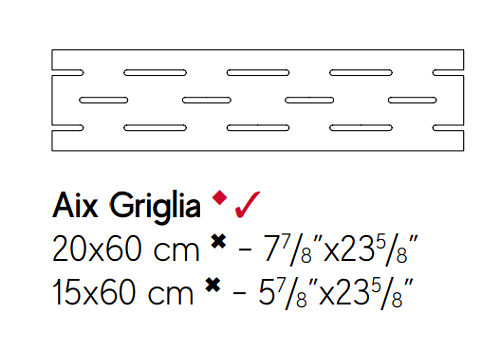 Декоративный элемент AtlasConcorde AIX AixCendreGrigliaSx15x60 купить недорого в интернет-магазине Керамос Декоративный элемент AtlasConcorde AIX AixCendreGrigliaSx15x60 купить недорого в интернет-магазине Керамос