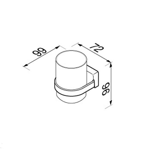 Стакан для зубных щеток Geesa AIM 917002 купить недорого в интернет-магазине Керамос