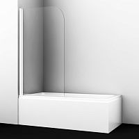 Шторка для ванны WasserKRAFT 35P01-80W Leine 35P распашная, прозрачное стекло