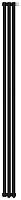 Радиатор Сунержа 31-0311-1803 Эстет-1 отопительный н/ж EU50 правый 1800х135 мм/ 3 секции, матовый черный