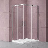 Душевой уголок Vincea VSS-4D100CL Dice, 100х100 см, профиль хром/стекло прозрачное