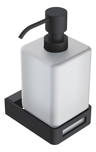 Диспенсер Boheme 10957-B Q для жидкого мыла, настенный, черный матовый купить недорого в интернет-магазине Керамос
