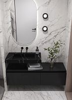 Столешница моноблок 81х45х8 Armadi Art FLAT CALACATTA 859-080-CLCT