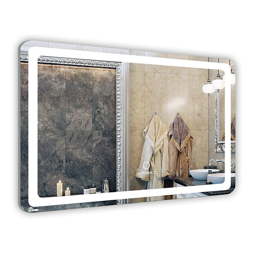 Зеркало Azario AZ-Z-044CS 10х70 см, сенсорный выключатель с функцией диммера купить недорого в интернет-магазине Керамос