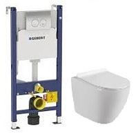Сет инсталляция+унитаз+клавиша+сидение Geberit  Промо комплект №2