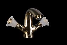 Смеситель Boheme 291-Camelia Сamelia для умывальника, золото