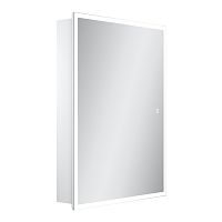 Зеркальный шкаф Sancos CU600 Cube для ванной комнаты 60х80 см, с подсветкой, белый Зеркальный шкаф Sancos CU600 Cube для ванной комнаты 60х80 см, с подсветкой, белый