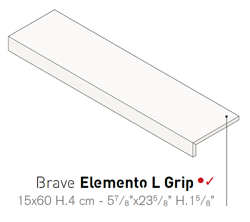 Декоративный элемент AtlasConcorde Brave BravePearlElementoLGrip купить недорого в интернет-магазине Керамос