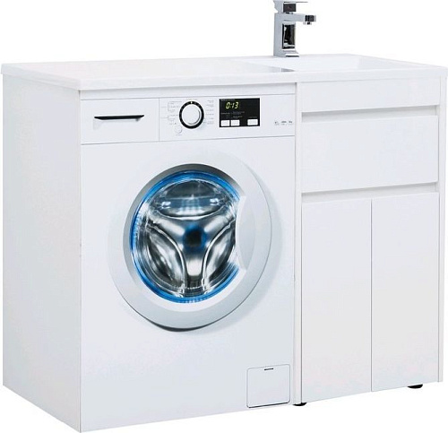 Тумба с раковиной Aquanet 00239207 Токио, 110х48 см, белая снят с производства