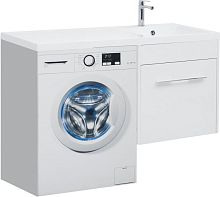 Тумба с раковиной Aquanet 00239782 Августа, 120х48 см, белая Тумба с раковиной Aquanet 00239782 Августа, 120х48 см, белая