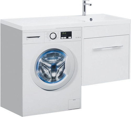 Тумба с раковиной Aquanet 00239782 Августа, 120х48 см, белая Тумба с раковиной Aquanet 00239782 Августа, 120х48 см, белая снят с производства