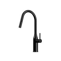 Смеситель Sancos SC4002MB Grand для кухни с вытяжным изливом, черный матовый Смеситель Sancos SC4002MB Grand для кухни с вытяжным изливом, черный матовый