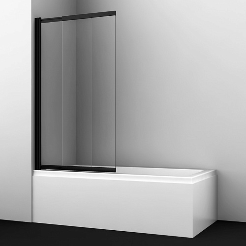 Шторка для ванны WasserKRAFT 61S02-100WS Dill 61S распашная, прозрачное водоотталкивающее стекло