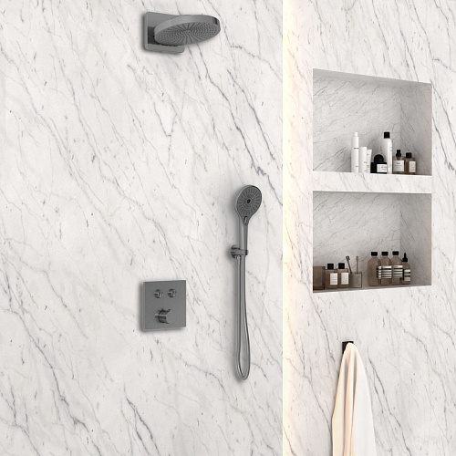 Душевой комплект Vincea VSFW-4I211GM Inspire встраиваемый, вороненая сталь Душевой комплект Vincea VSFW-4I211GM Inspire встраиваемый, вороненая сталь