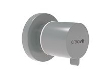 Запорный вентиль Creavit AC50L.CGR проходной, холодный серый матовый