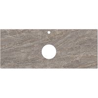 Столешница Kerama Marazzi PL1.VT280\120 Plaza Classic Neo под раковину, 120 см, Парнас/пепельный лаппатированный Столешница Kerama Marazzi PL1.VT280\120 Plaza Classic Neo под раковину, 120 см, Парнас/пепельный лаппатированный
