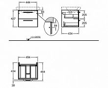 Тумба под раковину Geberit it! 819060000