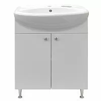 Тумба Loranto CS00076240 Моника New с раковиной, напольная, 60х30 см, белая купить недорого в интернет-магазине Керамос