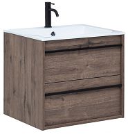 Тумба с раковиной Aquanet 00271944 Lino, 60х50 см, темное дерево