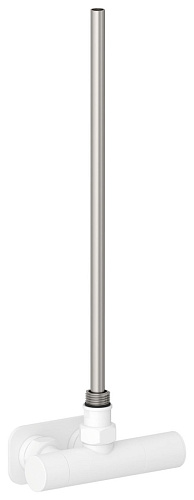 Вентиль Сунержа 30-1425-1234, 1х1/2" угловой маховик-скрытый, EU50 правое, матовый белый