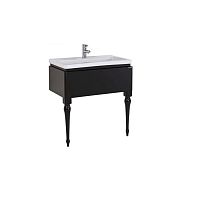 Тумба Creavit AR0085.01.SS Art с раковиной 85х80 см, черный