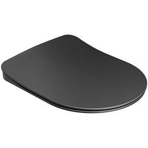 Сиденье Ravak X01795 Uni Chrome для унитаза с микролифтом Flat, черное