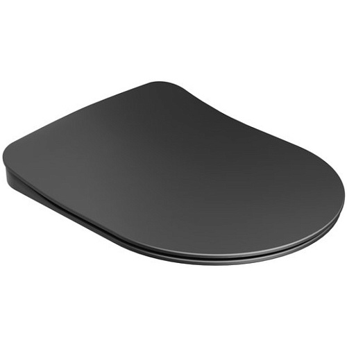 Сиденье Ravak X01795 Uni Chrome для унитаза с микролифтом Flat, черное