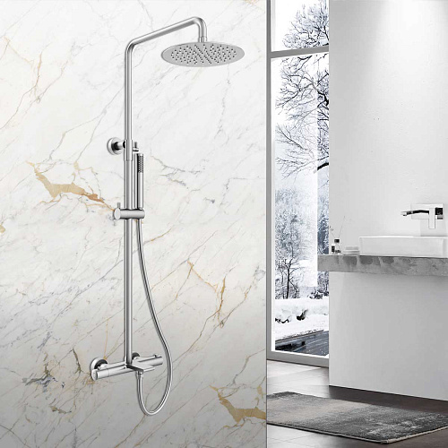 Душевая стойка Vincea VSFS-1V1TCH Vogue термостатическая, хром Душевая стойка Vincea VSFS-1V1TCH Vogue термостатическая, хром