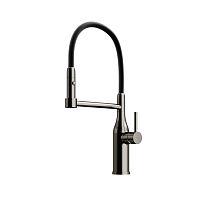 Смеситель Sancos SC4011GG Pride для кухни с гибким изливом, вороненая сталь/черный Смеситель Sancos SC4011GG Pride для кухни с гибким изливом, вороненая сталь/черный