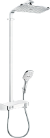Душевая система Hansgrohe 27288400 Raindance Select E360 1jet ST Showerpipe, белый