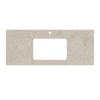 Столешница Kerama Marazzi PL3.DD590500R\120 Plaza для раковин, встраиваемых снизу, 120 см, Про Лаймстоун АТ/темно-бежевый