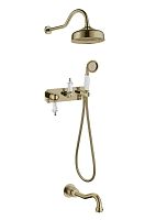 Смеситель для ванны встроенный Boheme MEDICI CRYSTAL 308-SW