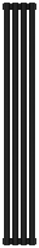 Радиатор Сунержа 31-0301-1204 Эстет-1 отопительный н/ж 1200х180 мм/ 4 секции, матовый черный