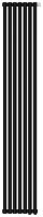 Радиатор Сунержа 31-0312-1807 Эстет-11 отопительный н/ж EU50 1800х315 мм/ 7 секций, матовый черный